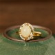 Hetian Jade Zircon Egg Luck Ring Hetian Jade Zircon Egg Luck Ring