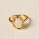 Hetian Jade Zircon Egg Luck Ring Hetian Jade Zircon Egg Luck Ring