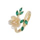 Pearl Flower Zircon Wealth Ring