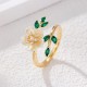 Pearl Flower Zircon Wealth Ring