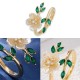 Pearl Flower Zircon Wealth Ring