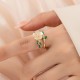 Pearl Flower Zircon Wealth Ring