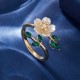 Pearl Flower Zircon Wealth Ring