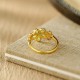 Hetian Jade Flower Prosperity Ring Hetian Jade Flower Prosperity Ring