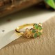 Hetian Jade Flower Prosperity Ring Hetian Jade Flower Prosperity Ring