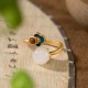 925 Silver Hetian White Jade Auspicious Necklace Set 925 Silver Hetian White Jade Auspicious Necklace Set