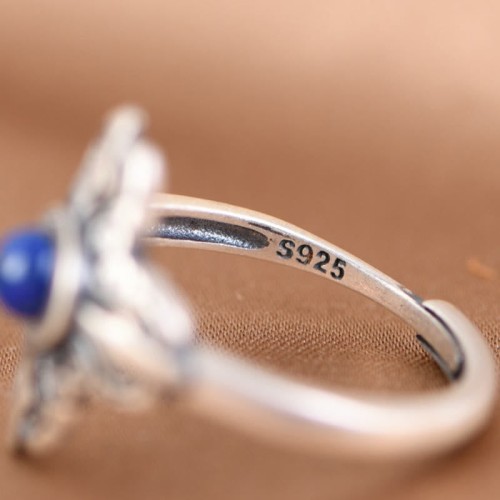 Tibetan Lazurite Positive Adjustable Ring