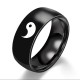 Yin Yang Balance Titanium Steel Couple Ring Yin Yang Balance Titanium Steel Couple Ring