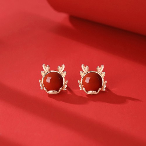 Flash Sale - 925 Silver Dragon Cinnabar Red Agate Protection Set