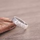 999 Sterling Silver Lotus Elephant Blessing Ring