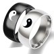 Yin Yang Balance Titanium Steel Couple Ring Yin Yang Balance Titanium Steel Couple Ring