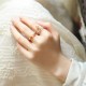 14k Gold-plated Fu Lu Shou Crystal Happiness Ring 14k Gold-plated Fu Lu Shou Crystal Happiness Ring
