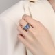 Blue Butterfly Love Ring