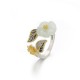 925 Silver Plated Copper White Jade Luck Ring 925 Silver Plated Copper White Jade Luck Ring