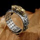Tibetan 990 Sterling Silver Om Mani Padme Hum PiXiu Vajra Ring Tibetan 990 Sterling Silver Om Mani Padme Hum PiXiu Vajra Ring