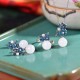 White Jade Pearl Flower Blessing Set White Jade Pearl Flower Blessing Set