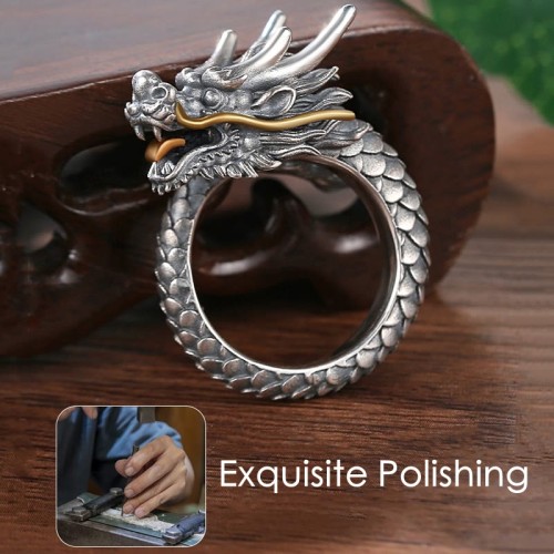 Vintage Dragon Protection Adjustable Ring Vintage Dragon Protection Adjustable Ring