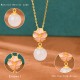 925 Silver Hetian Jade Cherry Blossom Luck Set 925 Silver Hetian Jade Cherry Blossom Luck Set