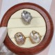 Pearl Copper Gold Flower Wealth Ring