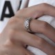 Tibetan Om Mani Padme Hum Peace Adjustable Ring