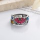 925 Silver Koi Fish Lotus Prosperity Ring 925 Silver Koi Fish Lotus Prosperity Ring