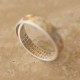 Buddha Stone 999 Silver Heart Sutra Ring