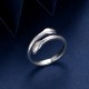 925 Sterling Silver Love Hug Thumb Ring 925 Sterling Silver Love Hug Thumb Ring