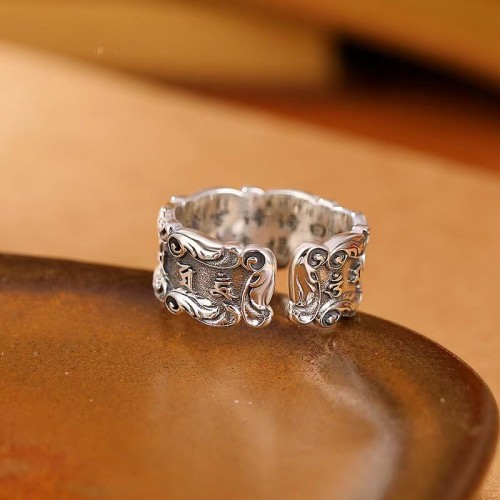 Tibetan Om Mani Padme Hum Peace Ring Tibetan Om Mani Padme Hum Peace Ring