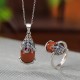 925 Silver Red Agate PiXiu Protection Set 925 Silver Red Agate PiXiu Protection Set