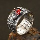 Feng Shui PiXiu Red Garnet Wealth Ring Feng Shui PiXiu Red Garnet Wealth Ring