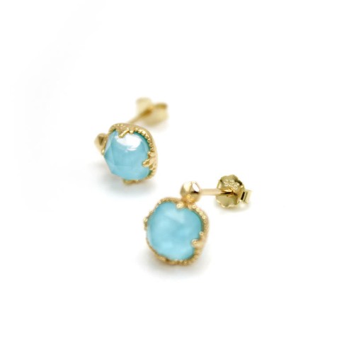 925 Sterling Silver Gold Plated Turquoise Protection Set 925 Sterling Silver Gold Plated Turquoise Protection Set