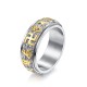 Six True Words Titanium Steel Balance Ring