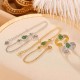 925 Silver Hetian Jade Gourd Luck Bracelet Set 925 Silver Hetian Jade Gourd Luck Bracelet Set