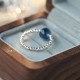 925 Silver Blue Candy Agate Healing Ring 925 Silver Blue Candy Agate Healing Ring