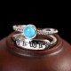 925 Silver Turquoise Six True Words Blessing Ring 925 Silver Turquoise Six True Words Blessing Ring