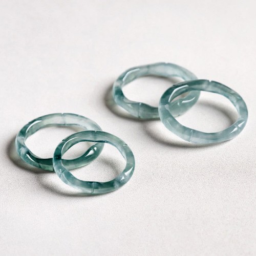 Natural Jade Bamboo Prosperity Ring Natural Jade Bamboo Prosperity Ring