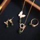 Cyan Jade Tridacna Butterfly Healing Set Cyan Jade Tridacna Butterfly Healing Set
