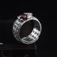 Feng Shui PiXiu Red Garnet Wealth Ring