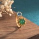 Lotus Pattern Jade Abundance Ring Lotus Pattern Jade Abundance Ring