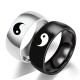 Yin Yang Balance Titanium Steel Couple Ring Yin Yang Balance Titanium Steel Couple Ring