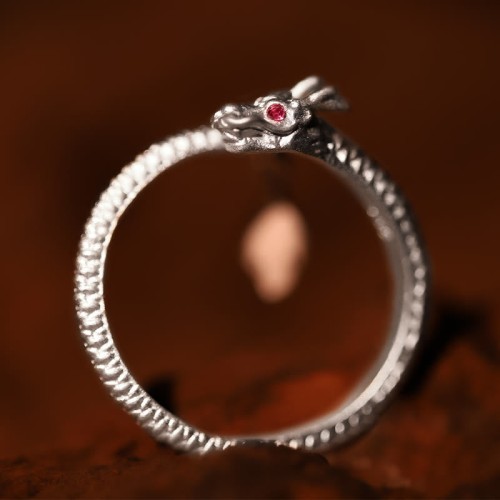 925 Sterling Silver Year of the Dragon Adjustable Ring 925 Sterling Silver Year of the Dragon Adjustable Ring