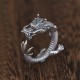 925 Sterling Silver Dragon Luck Protection Ring 925 Sterling Silver Dragon Luck Protection Ring