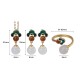925 Silver Hetian White Jade Auspicious Necklace Set 925 Silver Hetian White Jade Auspicious Necklace Set