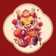 Year of the Dragon Luck Red Zircon Set Year of the Dragon Luck Red Zircon Set