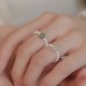 Round Jade Pearl Beads Luck Ring