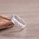 999 Sterling Silver Lotus Elephant Blessing Ring