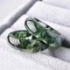 Moss Agate Healing Balance Ring