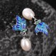 925 Sterling Silver Pearl Butterfly Healing Set 925 Sterling Silver Pearl Butterfly Healing Set