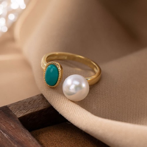 925 Sterling Silver Pearl Turquoise Healing Set 925 Sterling Silver Pearl Turquoise Healing Set