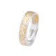 Buddha Stone 999 Silver Heart Sutra Ring